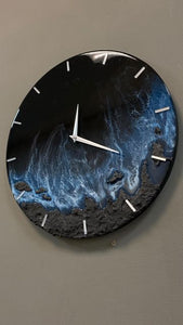 Thunder Strom Epoxy Resin Wall Clock