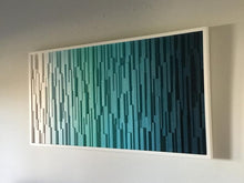 Load image into Gallery viewer, Blue Wood Mosaic Wall Decor
