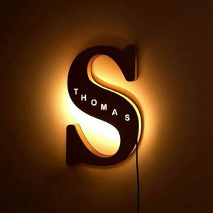 Personalized Custom Acrylic Light With S Wall Decor