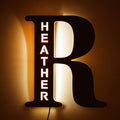 Personalized Custom Acrylic Light With R Wall Decor