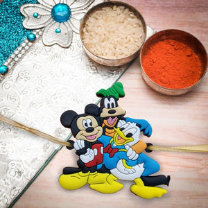 Mickey Mouse Donald Duck and Goofy Rakhi
