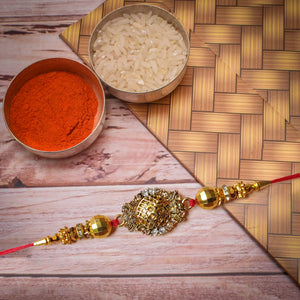 Beautiful Golden Om Rakhi