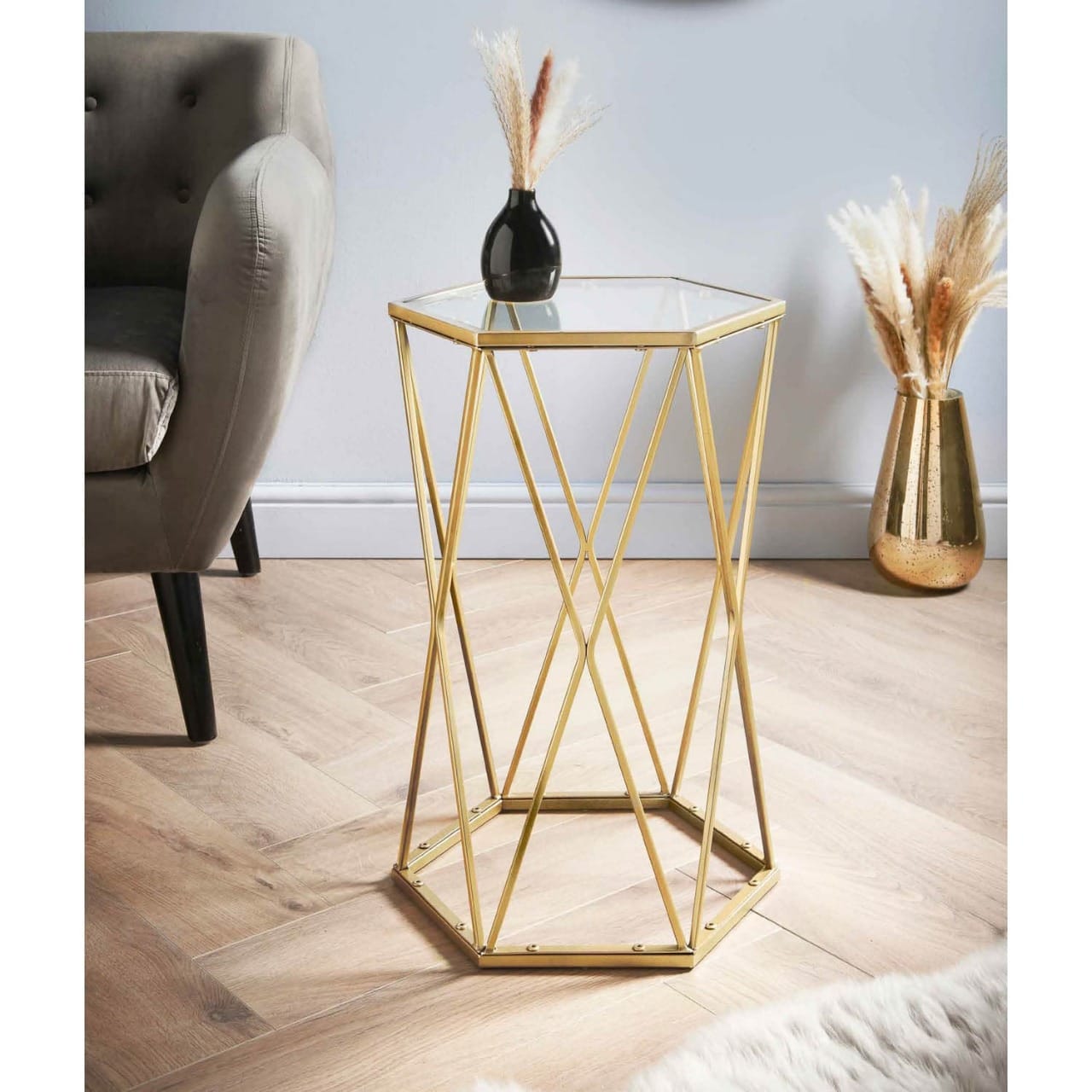Elegant Golden Design Coffee Table