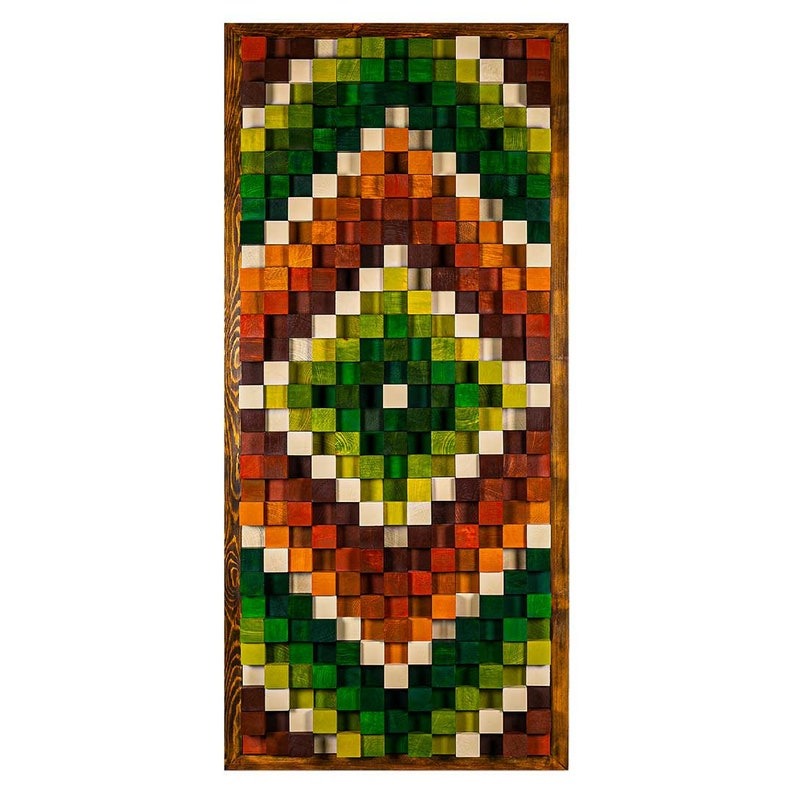 Mountain Harebell Wood Mosaic Wall Decor
