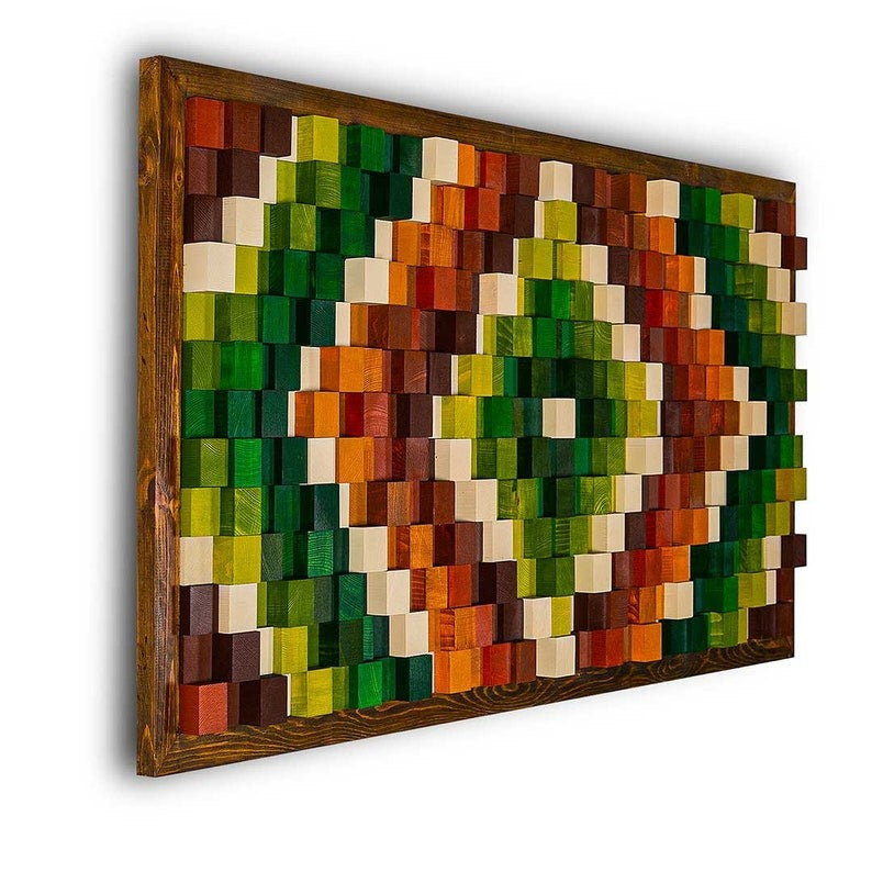 Mountain Harebell Wood Mosaic Wall Decor