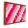 Dendrobium Wood Mosaic Wall Decor