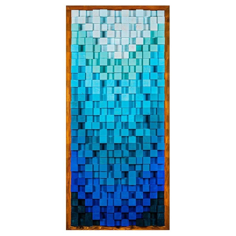 Lake Superior Wood Mosaic Wall Decor