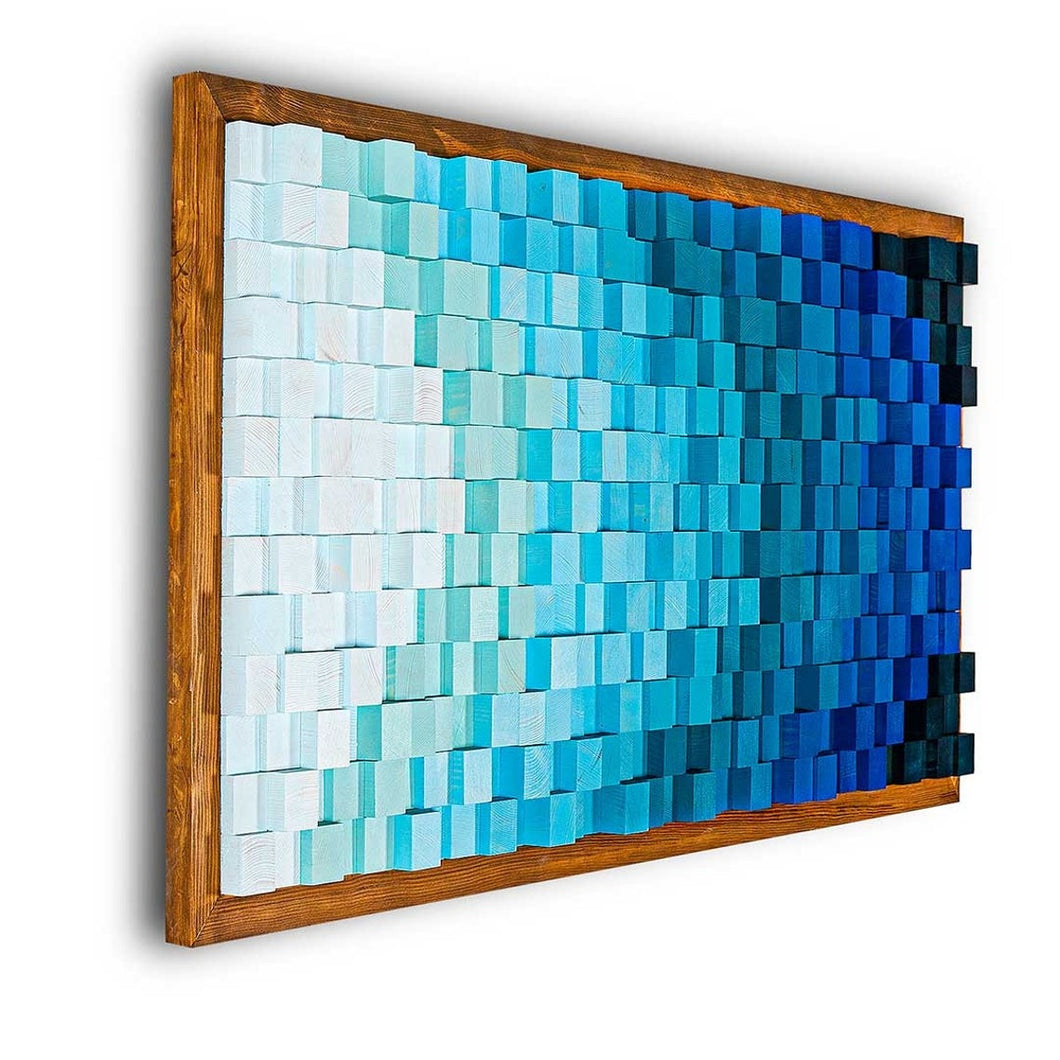 Lake Superior Wood Mosaic Wall Decor