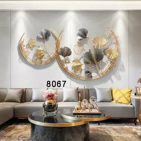 Double Ring Design Metal Wall Hanging