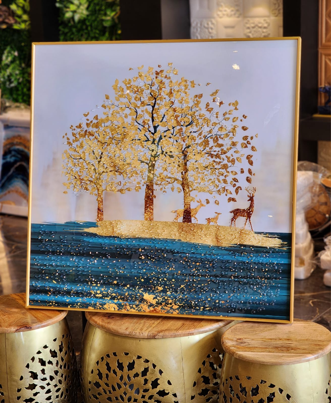 Island of Joy Crystal Painting Wall Decor