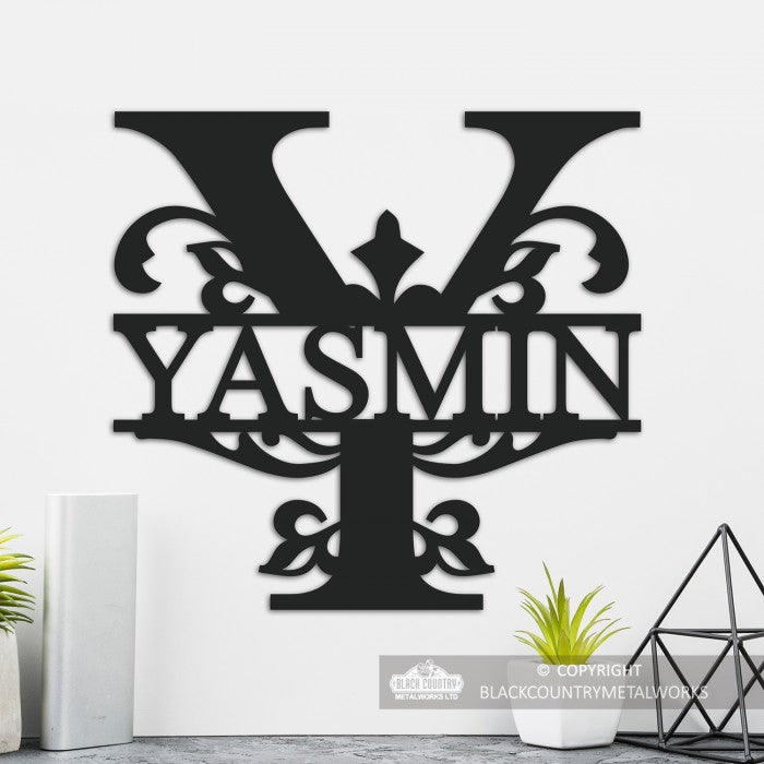 Personalised Monogram Letter Y Wall Decor