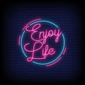 ENJOY LIFE NEON WALL ART