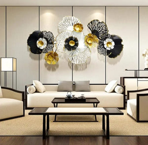 Decorative Contemporary Floral Fantasy Metal Wall Hanging