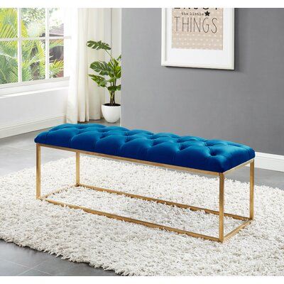 Elegant Modern Bench Blue
