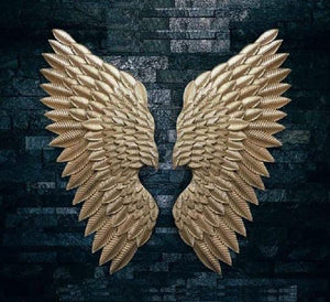 Golden Eagle Metal Wall Hanging
