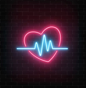 HEART BEAT NEON WALL ART