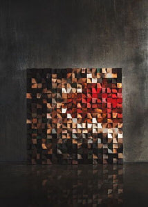 Crust Of Earth Wood Mosaic Wall Decor