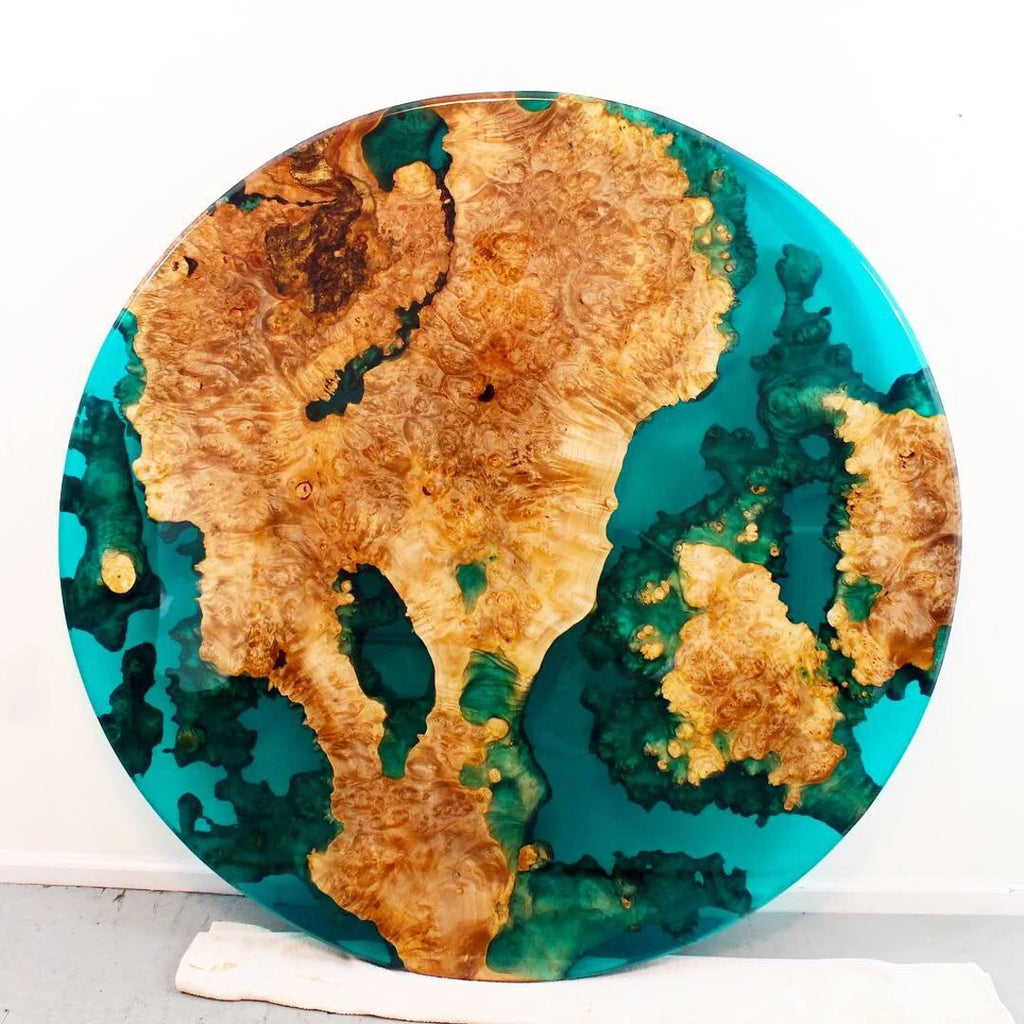 Round Resin River Dining Table