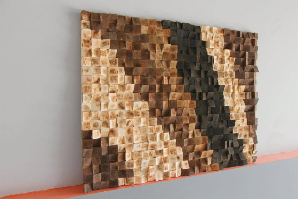 THE CHOCOLATEY WOOD MOSAIC WALL DECOR