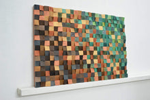 Load image into Gallery viewer, WONDERFUL EMERALD COPPER WOOD MOSAIC WALL DECOR
