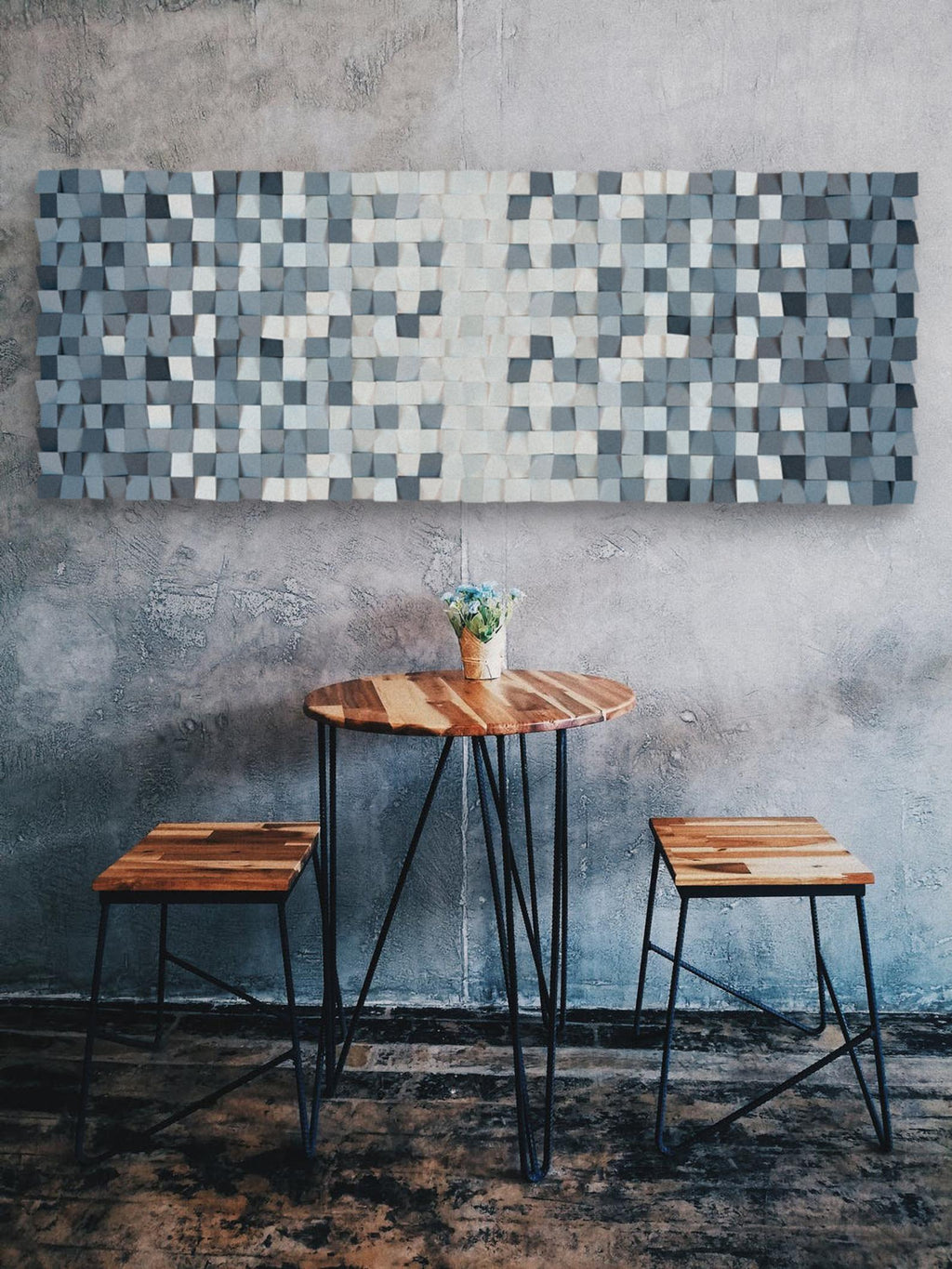 BEAUTIFUL GWG WOOD MOSAIC WALL DECOR