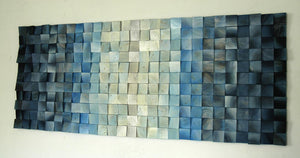 SIZZLING FROZEN LAKE WOOD MOSAIC WALL DECOR