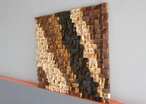 THE CHOCOLATEY WOOD MOSAIC WALL DECOR