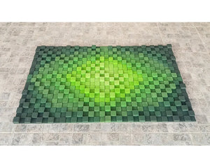Green Earth Wood Mosaic Wall Decor