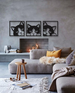 3 LOVELY CATS / WALL HANGING