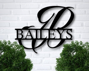 Personalised Monogram Letter B Wall Decor