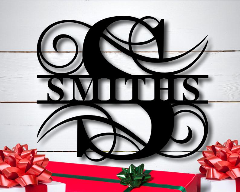 Personalised Monogram Letter S Wall Decor