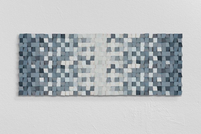 BEAUTIFUL GWG WOOD MOSAIC WALL DECOR