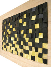 Load image into Gallery viewer, THE GOLD &amp; BLACK WOOD MOSAIC WALL DECOR
