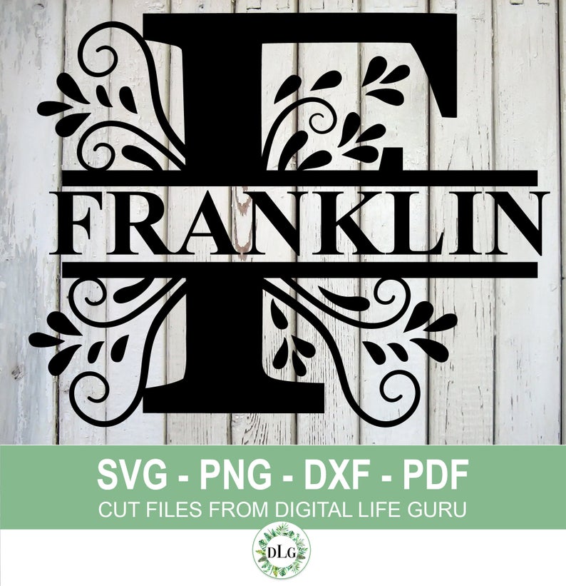 Personalised Monogram Letter F Wall Decor