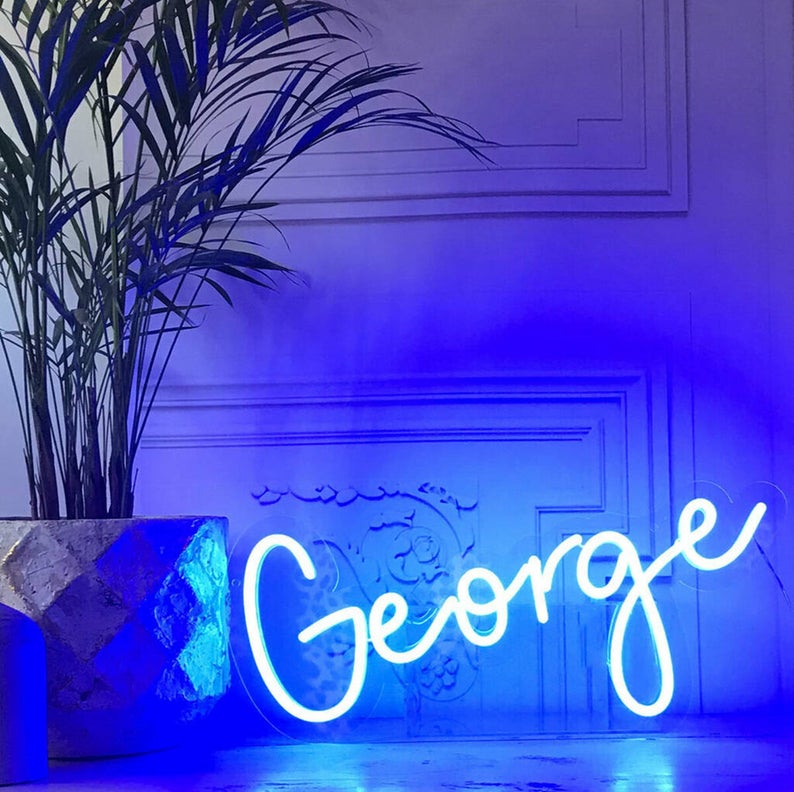 Name neon sign for gift or room decoration