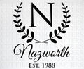 Personalised Monogram Letter N