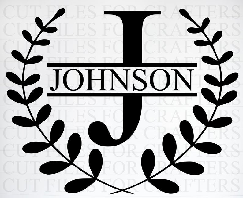 Personalised Monogram Letter J Wall Decor