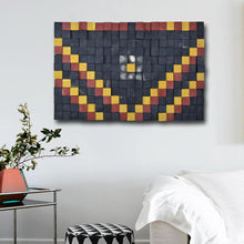Load image into Gallery viewer, Black Abstract wood wall Art Wood Mosaic Wall Decor
