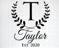 Personalised Monogram Letter T