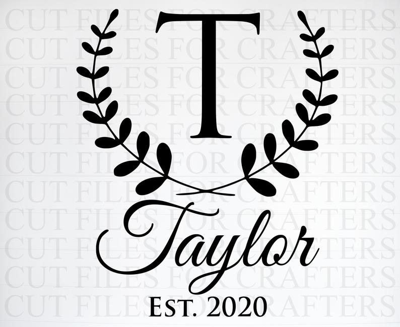 Personalised Monogram Letter T
