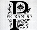 Personalised Monogram Letter P Wall Decor