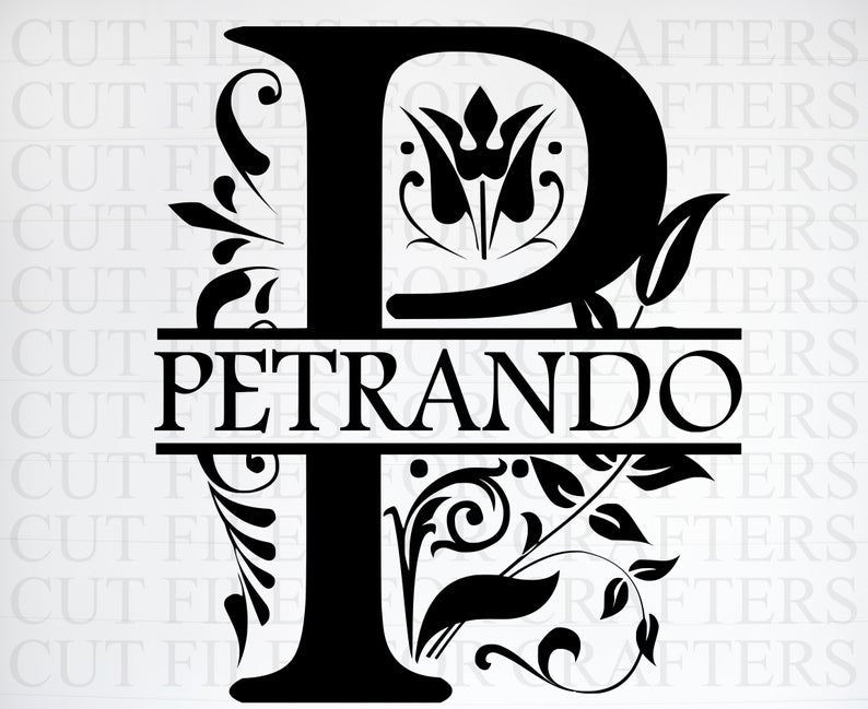 Personalised Monogram Letter P Wall Decor