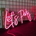 Let's Party Neon Sign
