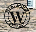 Personalised Monogram Letter W Wall Decor