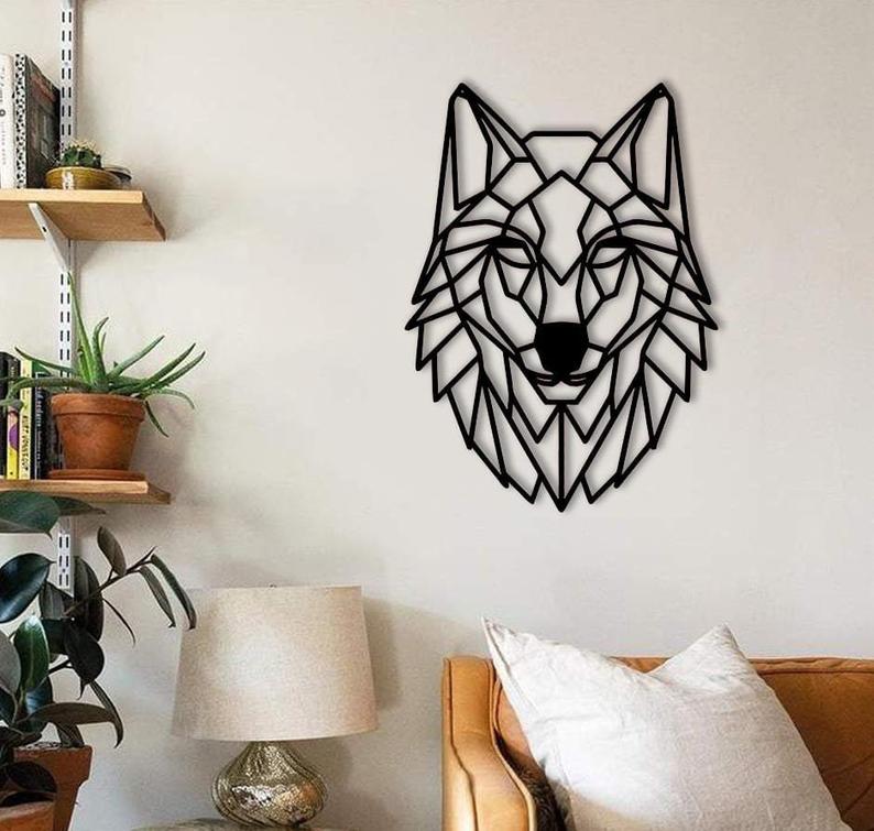 Wolf Head Wall Hanging