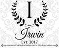 Personalised Monogram Letter I