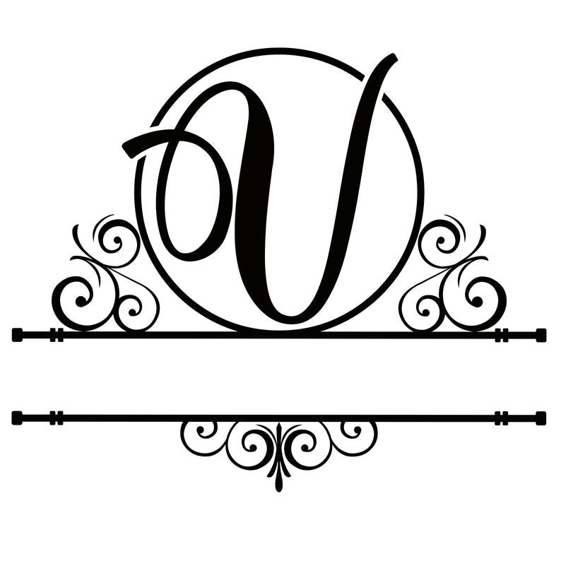Personalised Monogram Letter U
