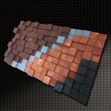 Load image into Gallery viewer, Tulip wood wall Art Wood Mosaic Wall Decor
