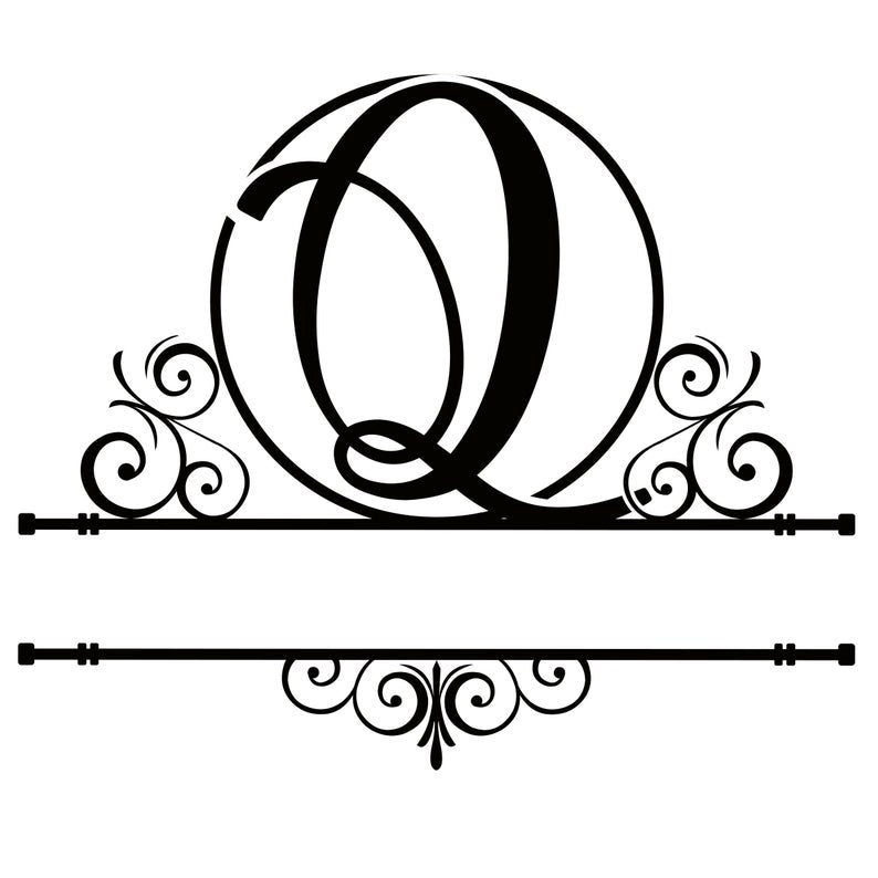Personalised Monogram Letter Q