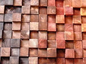 Fall Wood Mosaic Wall Decor